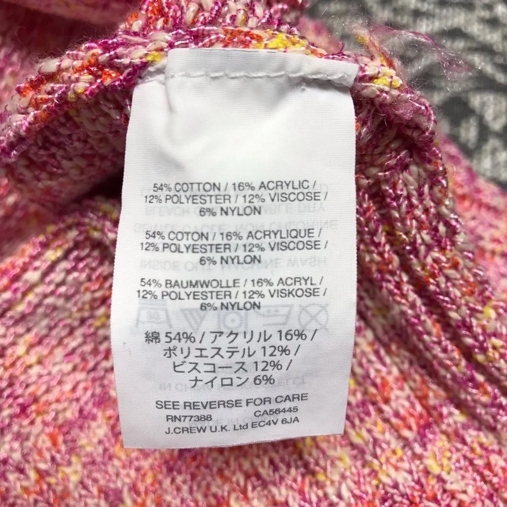 J. Crew‎ Flared Sleeve Marled Swing Sweater V-Neck